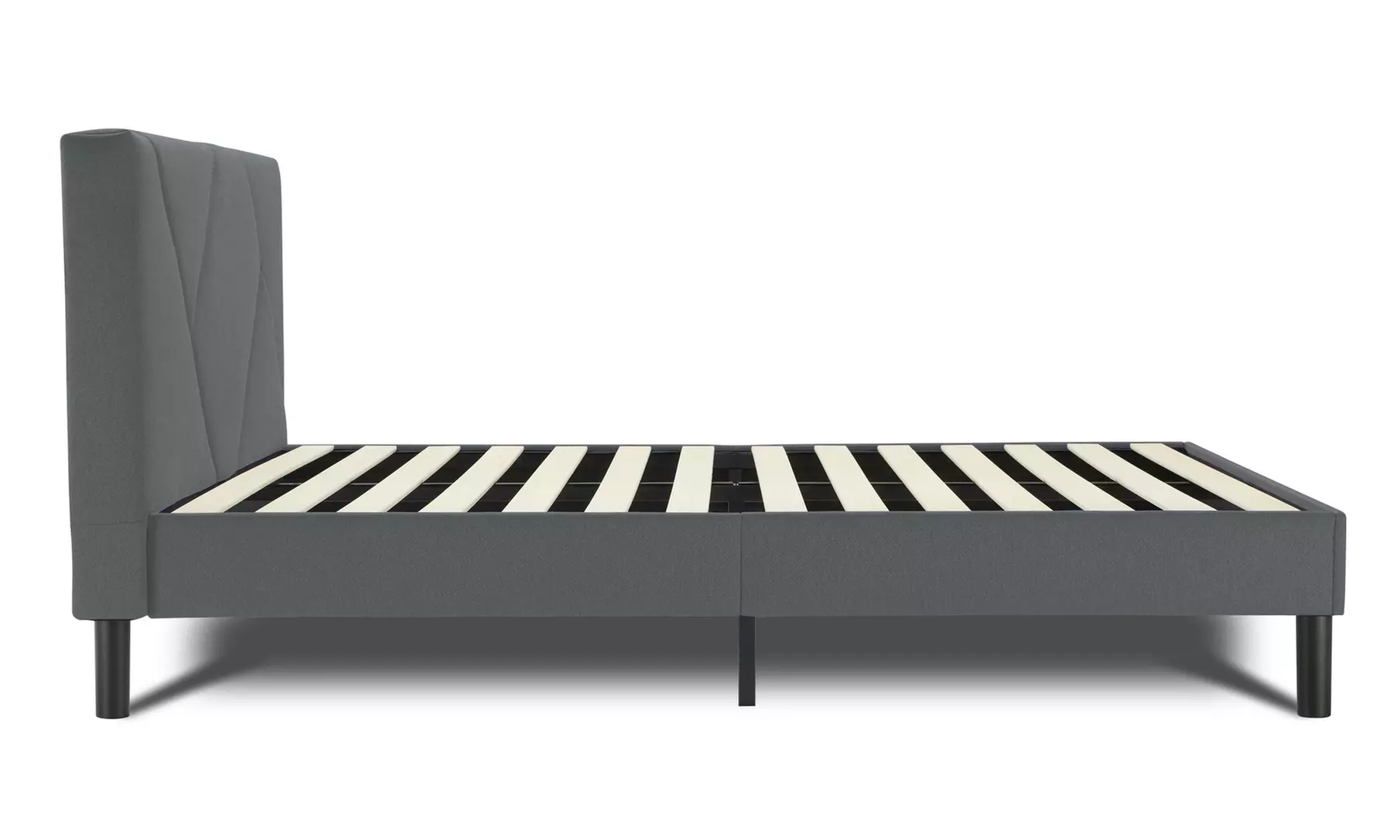 Lit design rembourré "Ric" avec rangement intelligent