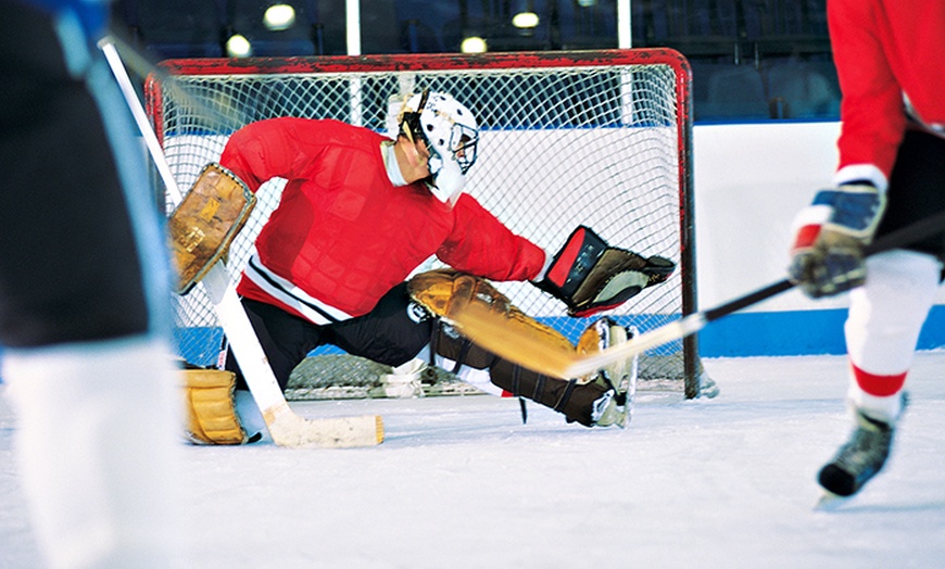 Image 1: Group Dek Hockey