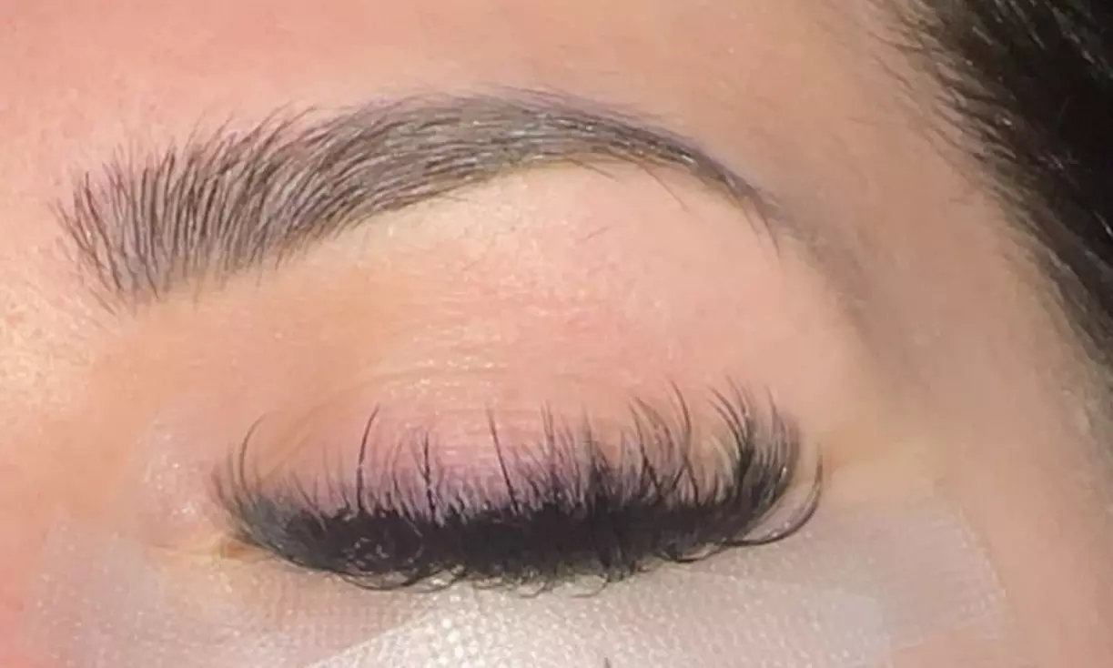 Full Set of Eyelash Extensions with Optional Fill or Foreign Lash Fill