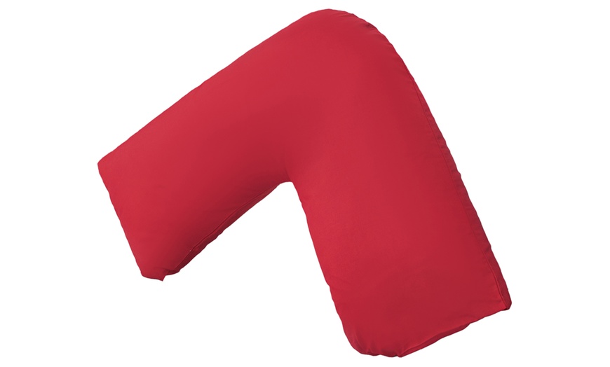 Image 11: V-Shaped Orthopaedic Support Pillow with Optional Pillowcase