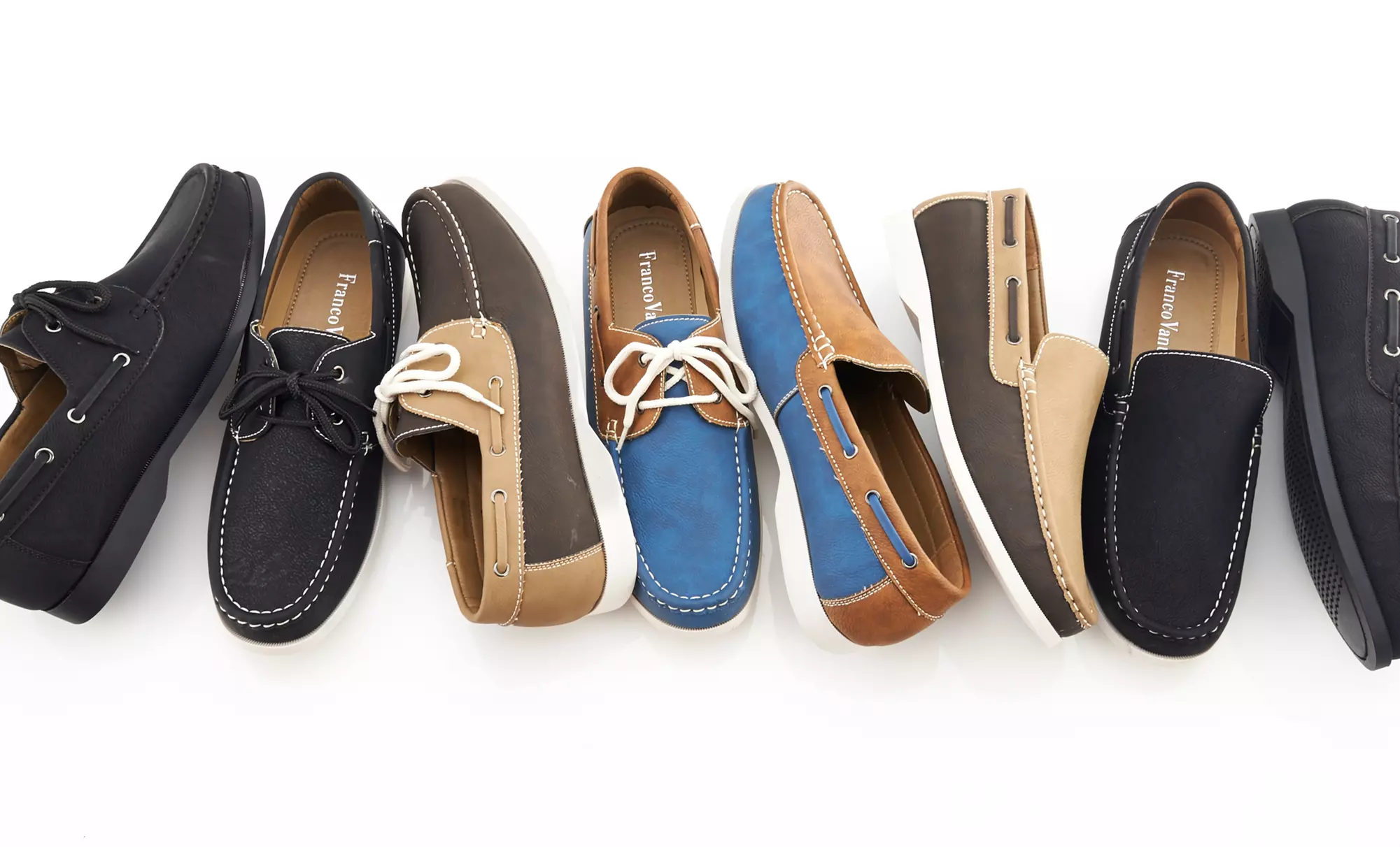 Franco Vanucci Men's Gio Boat Shoes or Loafers. Multiple Colors Available. Free Returns. - Primary Image