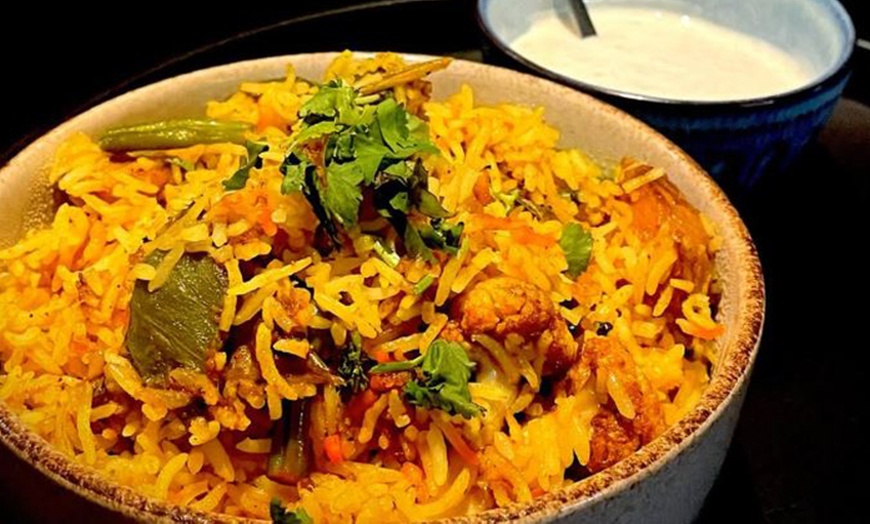 Image 2: Three Course Indian Feast with a Glass of Wine for Up To Six People!