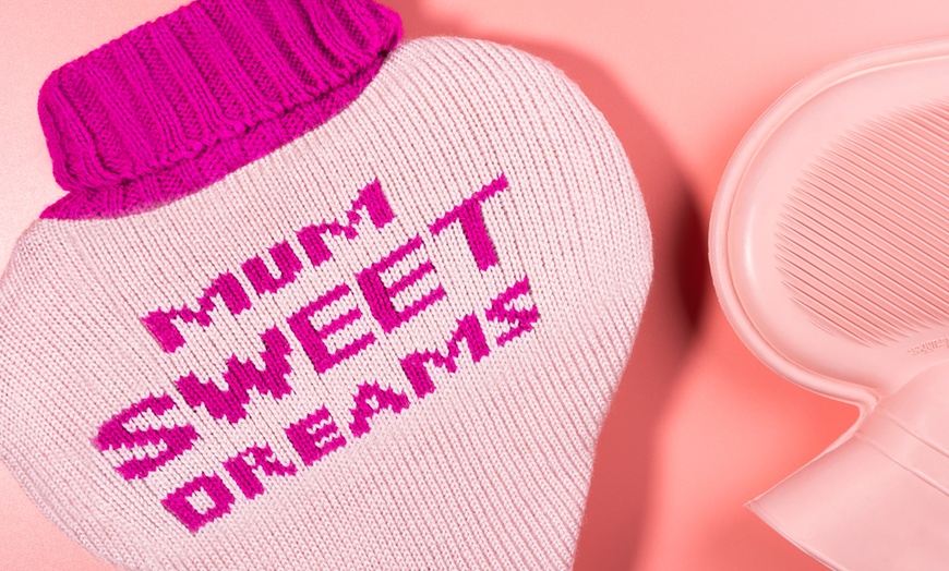 Image 3: One or Two Heart-Shaped Hot Water Bottle 