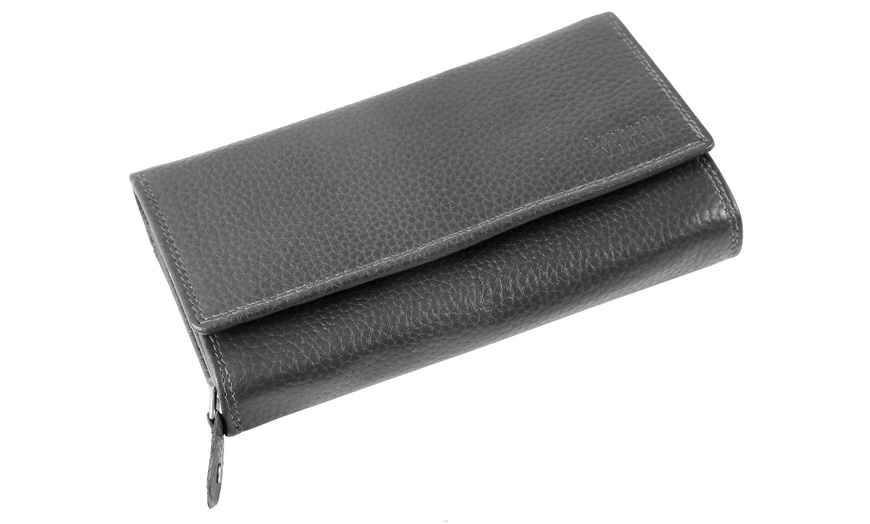 Image 17: Cartera de piel genuina para mujer Leonardo Verrelli