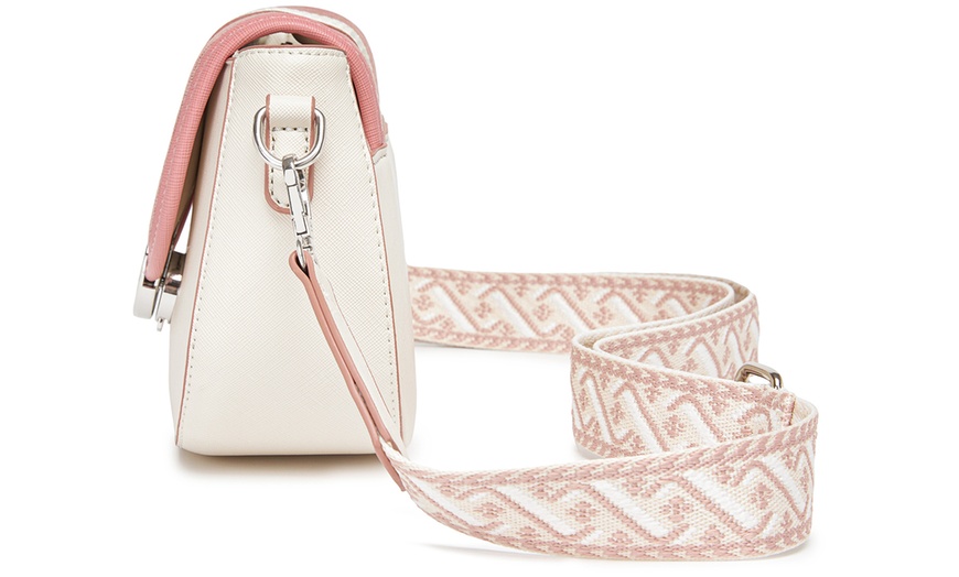 Image 10: Miss Lulu Women’s Crossbody Bag with Flap and Adjustable Strap