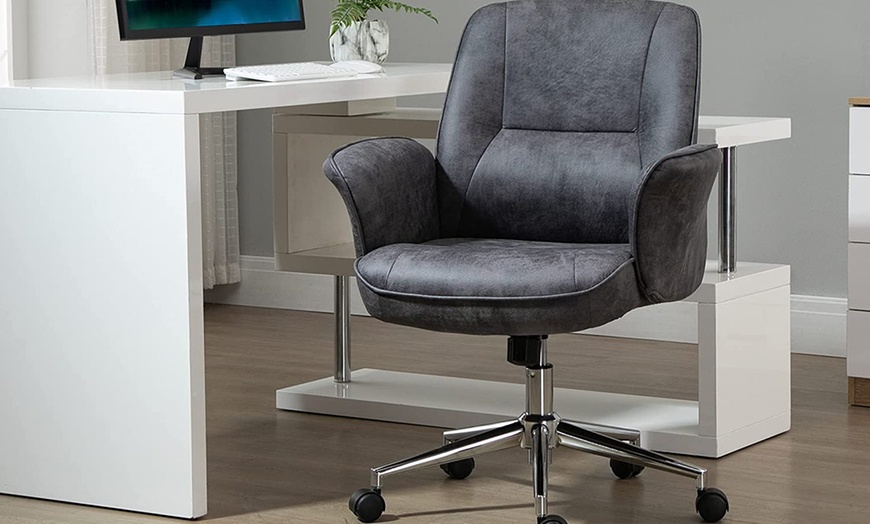 Image 7: Vinsetto Mid-Back Office Chair