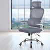Image 1: Silla de oficina ergonómica con soporte lumbar y respaldo ajustables