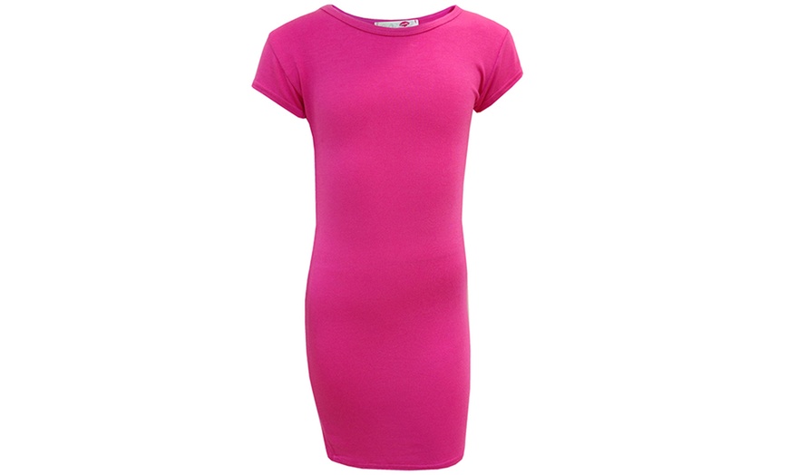 Image 5: Girls' Plain Midi Dress