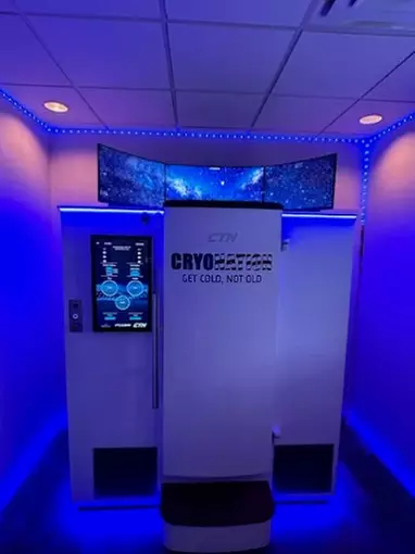 One Cryotherapy Session with Optional Massage Table or Leg Compression