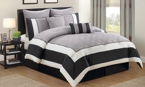 8-Piece Overfilled Quilted Comforter Sets