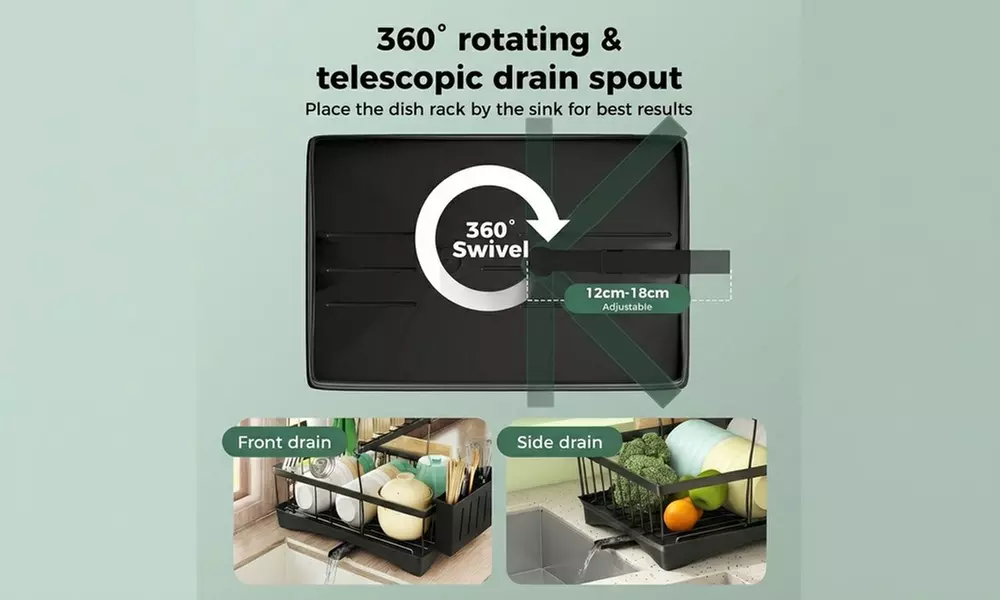 Toque Premium Rust-Resistant Kitchen Dish Drying Racks