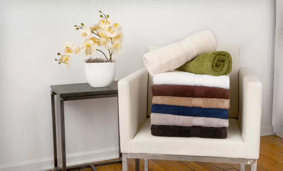 $22.99 for Ring-Spun Cotton Six-Piece Towel Set ($49.95 List Price). Eight Colors Available. Free Shipping and Returns. - Primary Image