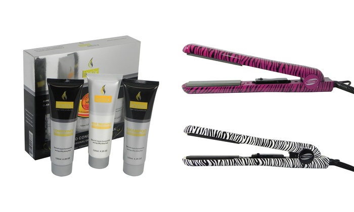 Proliss Infusion Straightener With Ionix Hair Care Set Groupon