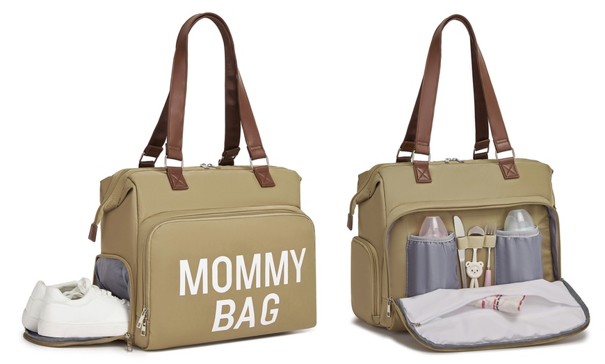 Image 9: Kono Wickeltasche mit Schuhfach und isolierten Taschen
