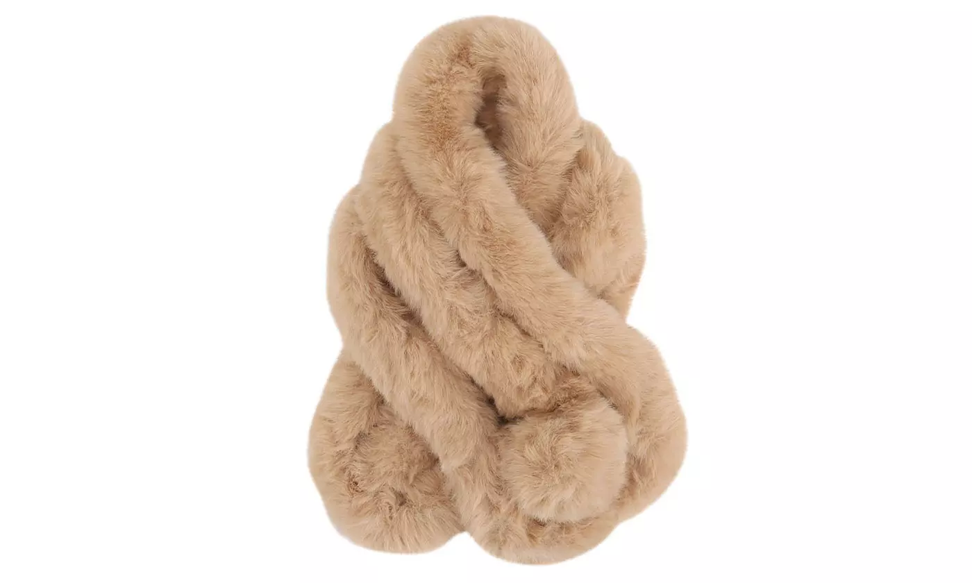 Women Fur Collar Scarf Warm Winter Scarves Neck Warmer