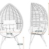 Image 14: Outdoor Rattan Standing Egg Chairs