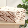 Image 4: Helix Cotton Bath Sheet - Ultra-Absorbent, Chevron Design