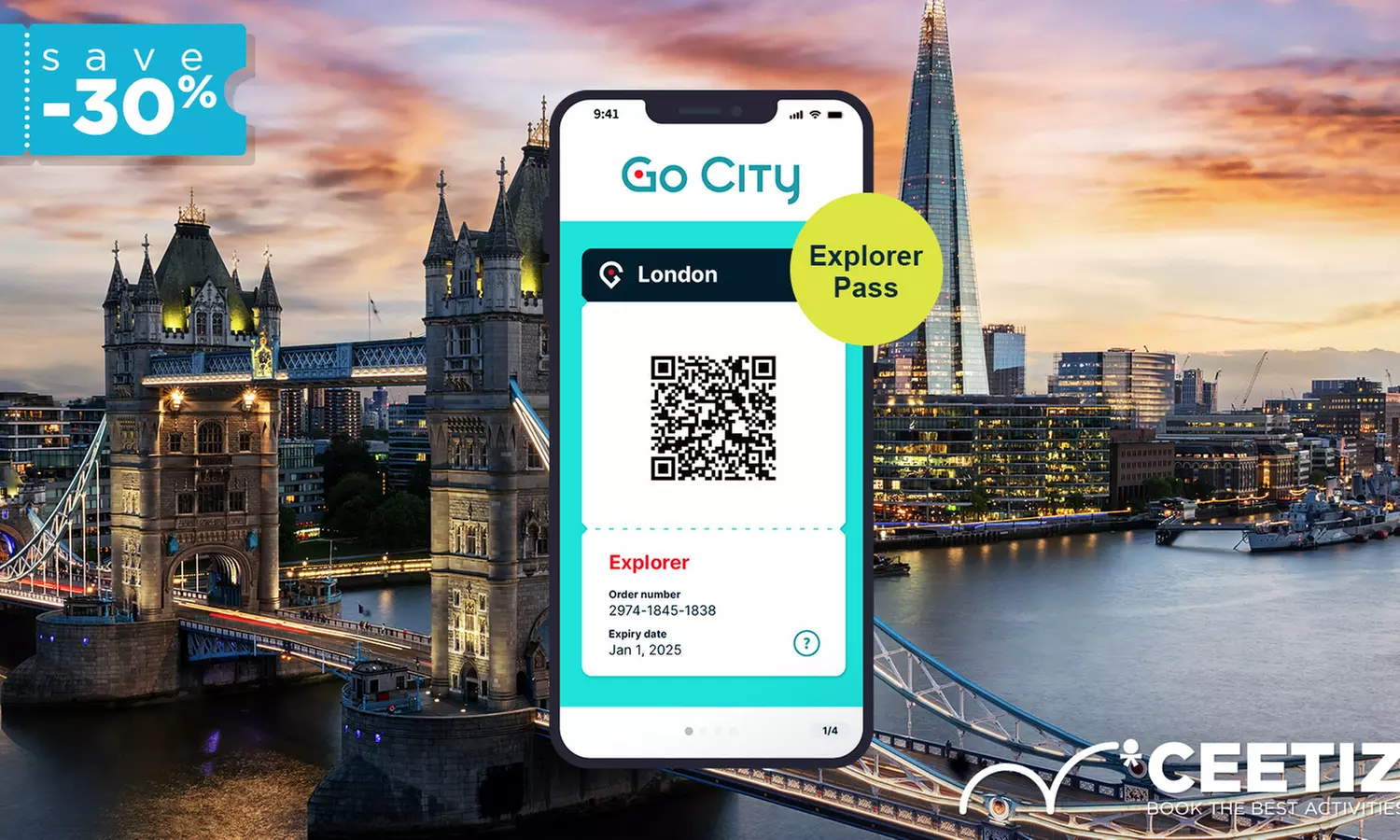 London Explorers pass: de 3 a 7 actividades para 1 a 4 personas - Primary Image