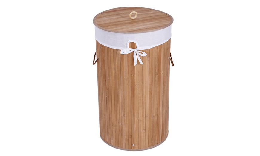 Image 16: Bamboo Laundry Basket