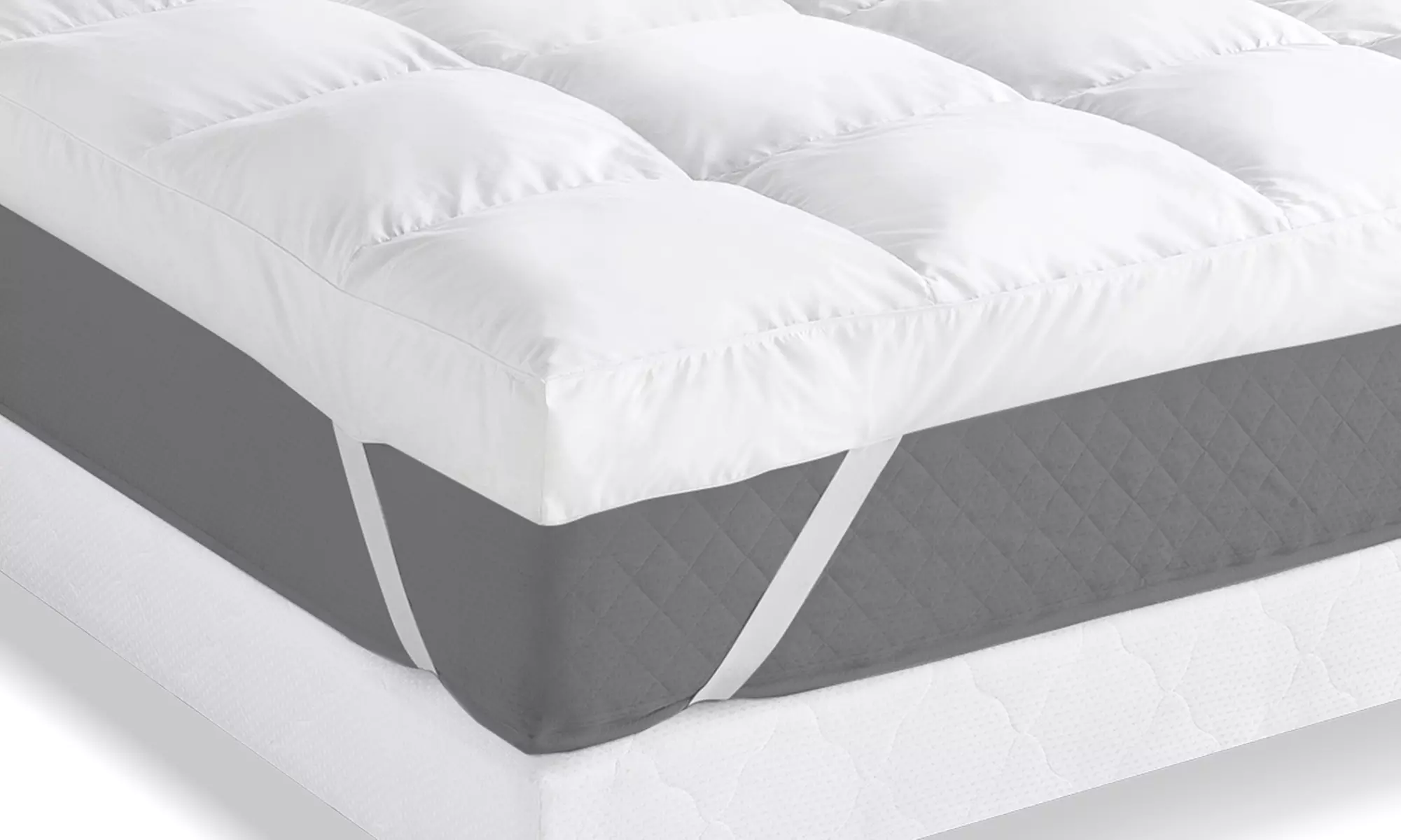 Surmatelas plumes d'oie, 10 cm d'épaisseur - Second Medium