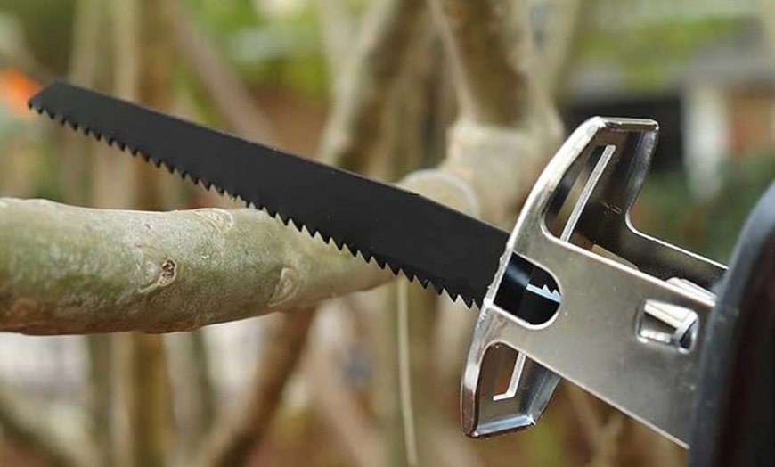 Image 4: Sierra de vaivén con doble batería de litio de 48 V