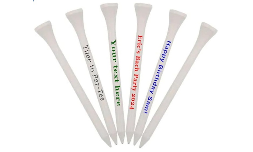 Image 5: 24 Personalized Golf Balls or 100 Personalized Tees for Mother's Day