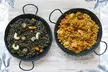 Menú mediterráneo para 2 personas con paella mixta a compartir, paleta de cebo, raciones y bebidas al 53% - Second Medium