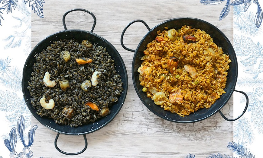 Image 2: Menú mediterráneo para 2 personas con paella mixta a compartir