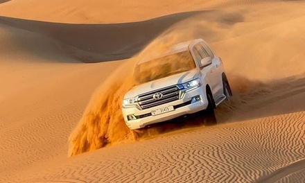 For 1: Premium Safari: VIP Seating with waiter, 45Min Dune Bashing, Falcon Photo - Pearl Desert Safari