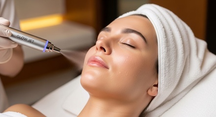 1 Glow Jet Gesichtsbehandlung à 70 Min. für 1 Person - Kims Beauty