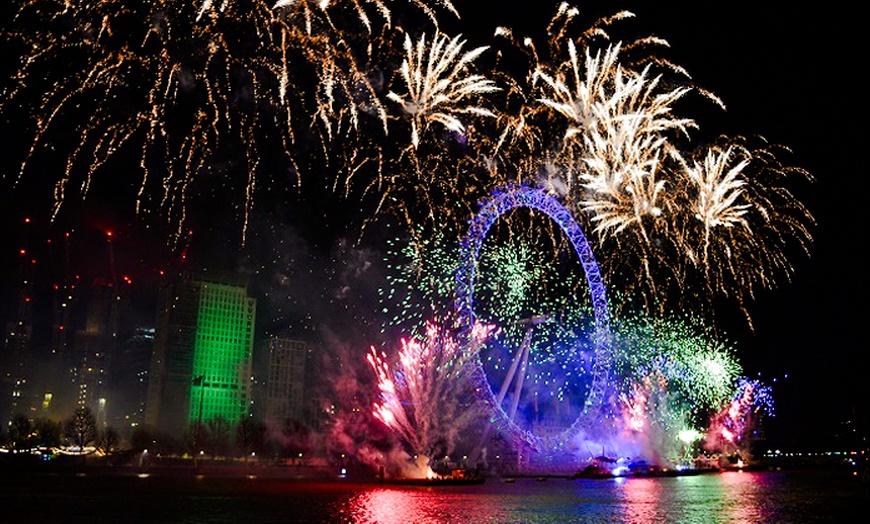 Image 1: New Year’s Eve Thames Cruise with Fireworks on board Typhoon Clipper