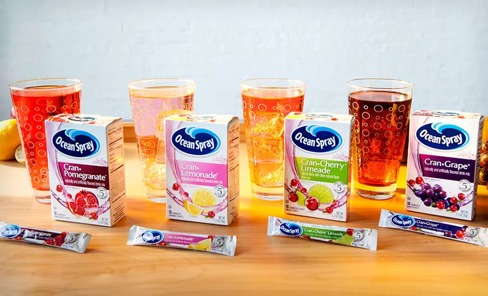 $11.99 for Ocean Spray On The Go Powdered Cranberry Juice Mix ($15.49 List Price). Four Flavors Available. - Second Medium