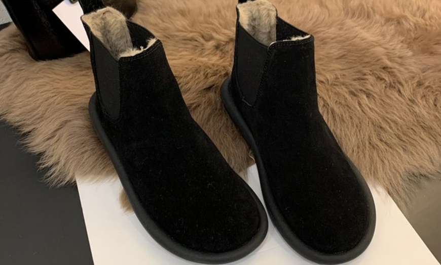 Image 4: Lined Warm Ankle Boots