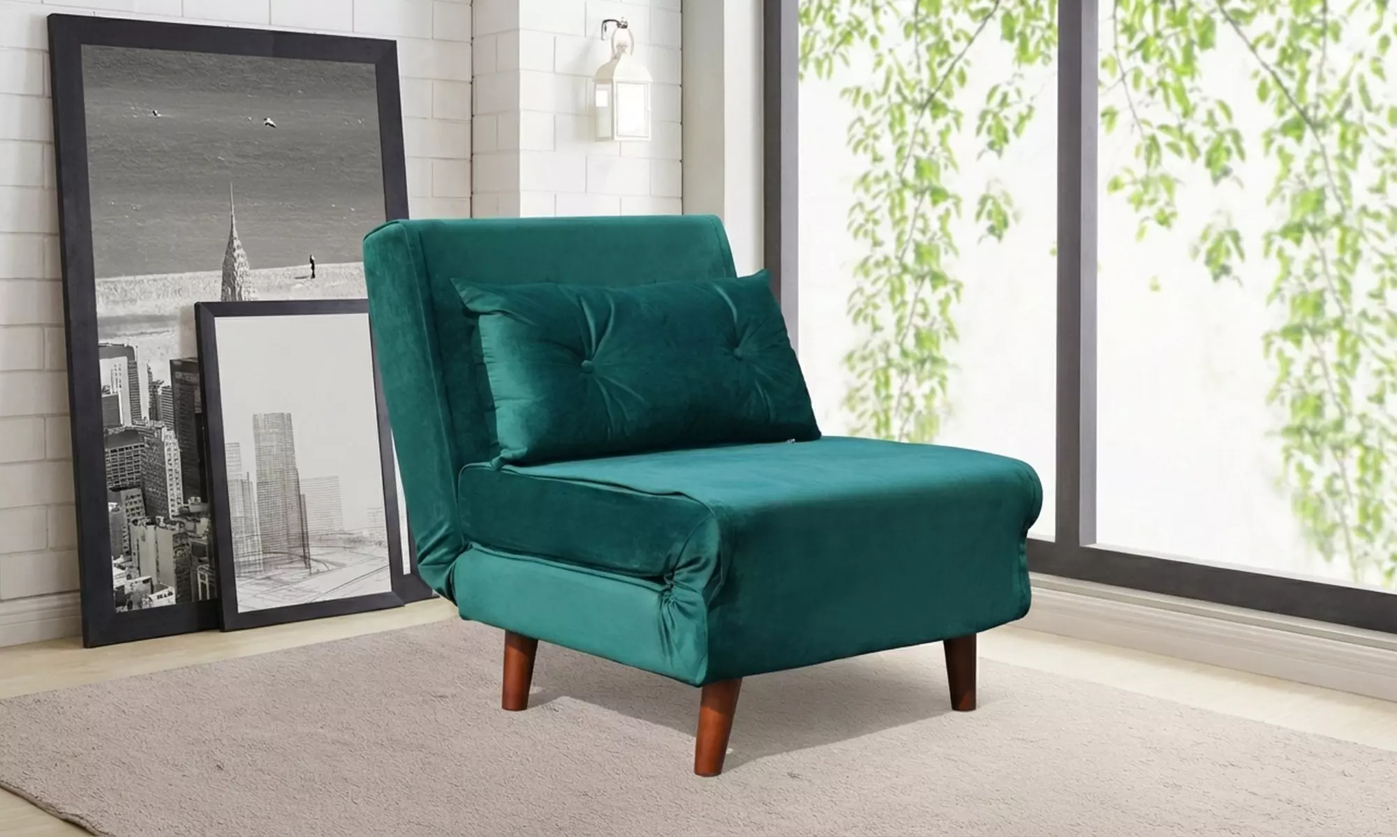 Plush Velvet Rhodes Sofa Beds