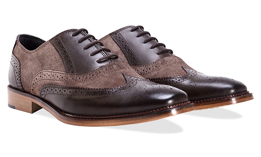 Image 11: Two Tone Leather Oxford Brogues