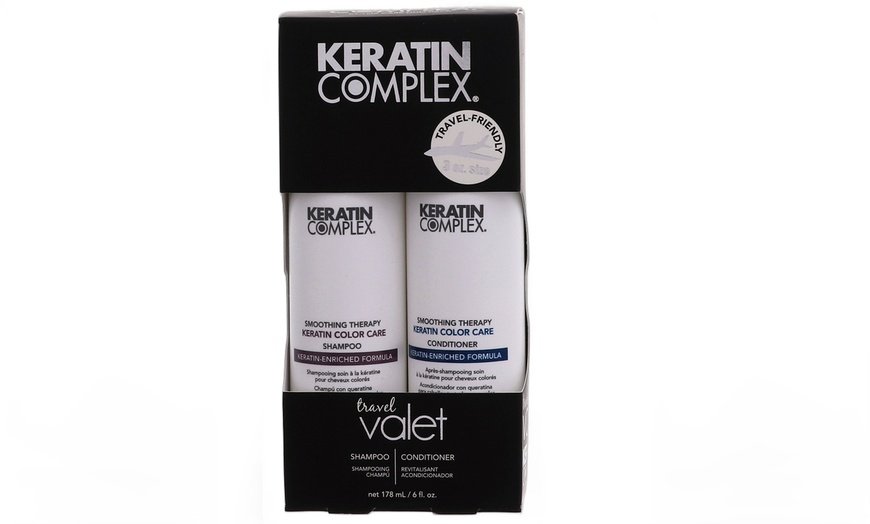 Image 2: Keratin Complex Travel Valet Color Care Shampoo and Conditioner, 6 oz