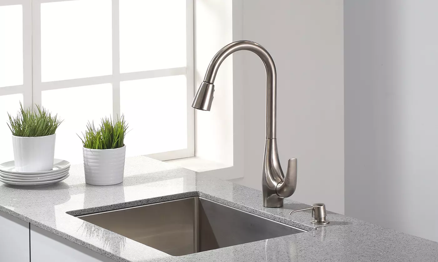 Kraus Single Lever Pull-Out Faucet - Primary Image