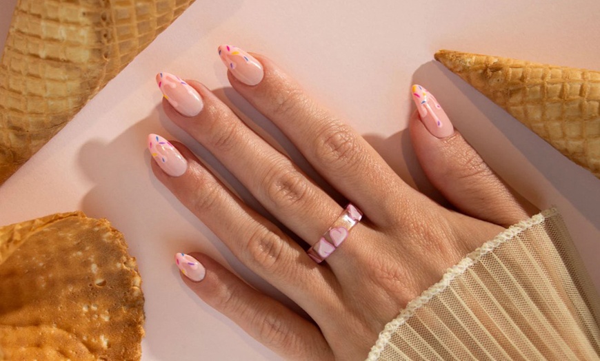 Image 1: Get Manicure Or Pedicure Optional  Gel , Manicure & Pedicure Optional  Gel