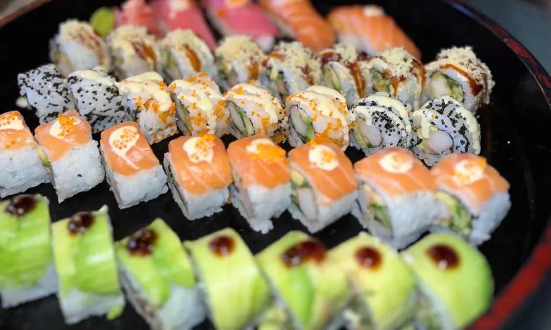 32, 24 or 40 Pieces Sushi (Tempura, California, Dynamite, Salmon, Sakura, Nagoya, Tokyo, & More) (Up to 40% Off) - Primary Image