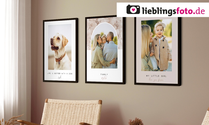 Image 1: Foto-Bilderrahmen mit Text