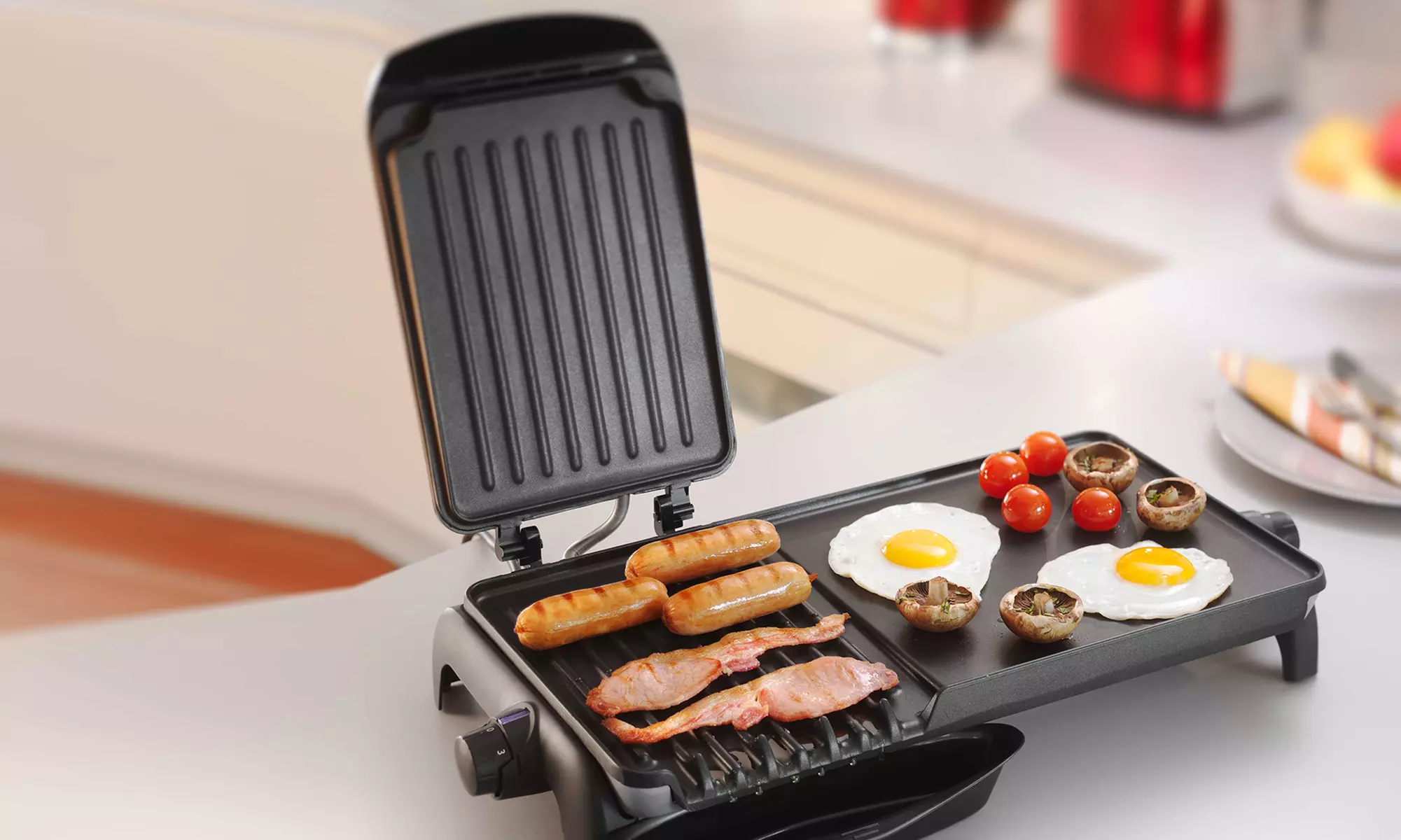 George Foreman Up to 10 Portion Grill and Griddle for £39.98 (64% Off) - Primary Image