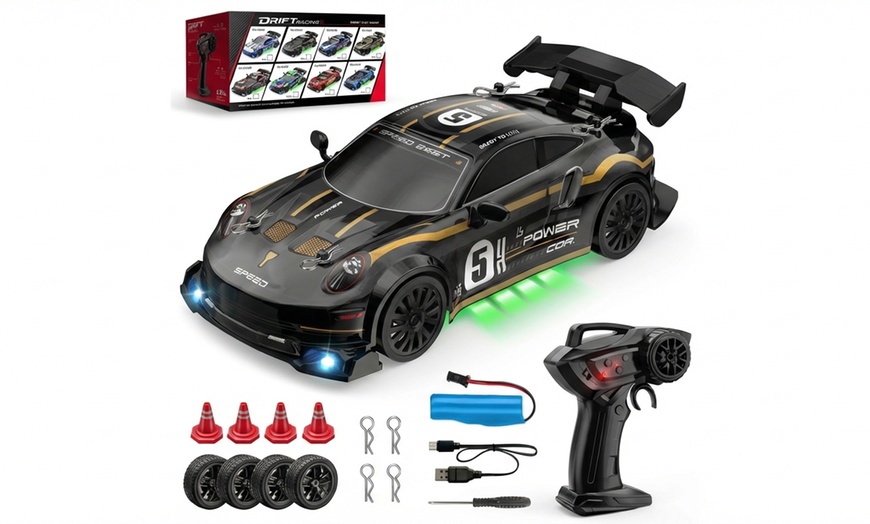 Image 12: 4WD Remote Control Drift Car – 2-Speed Racing Toy