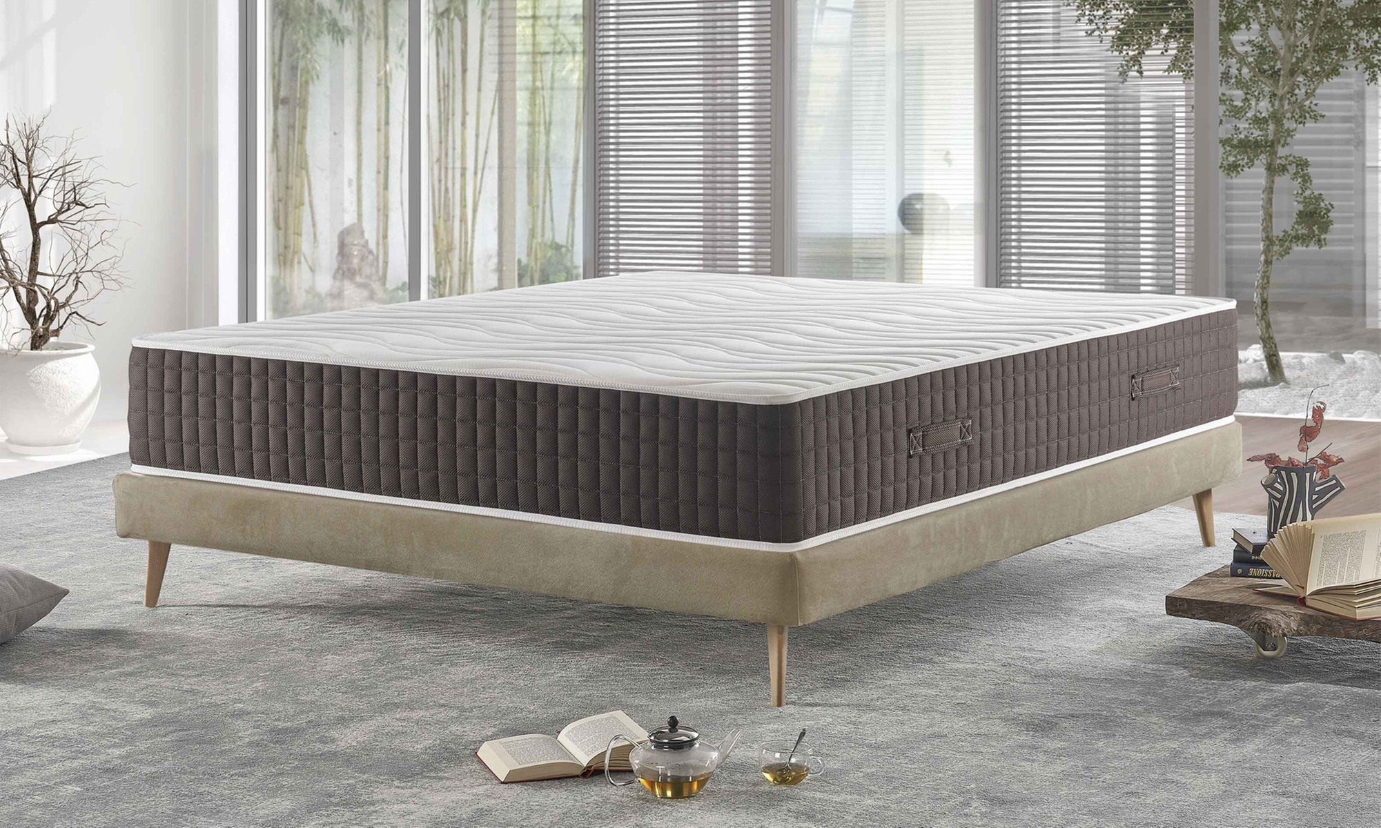 Matelas Mentor "Ortopedic Med H30 maxi gel" mémoire forme gel 13 zones