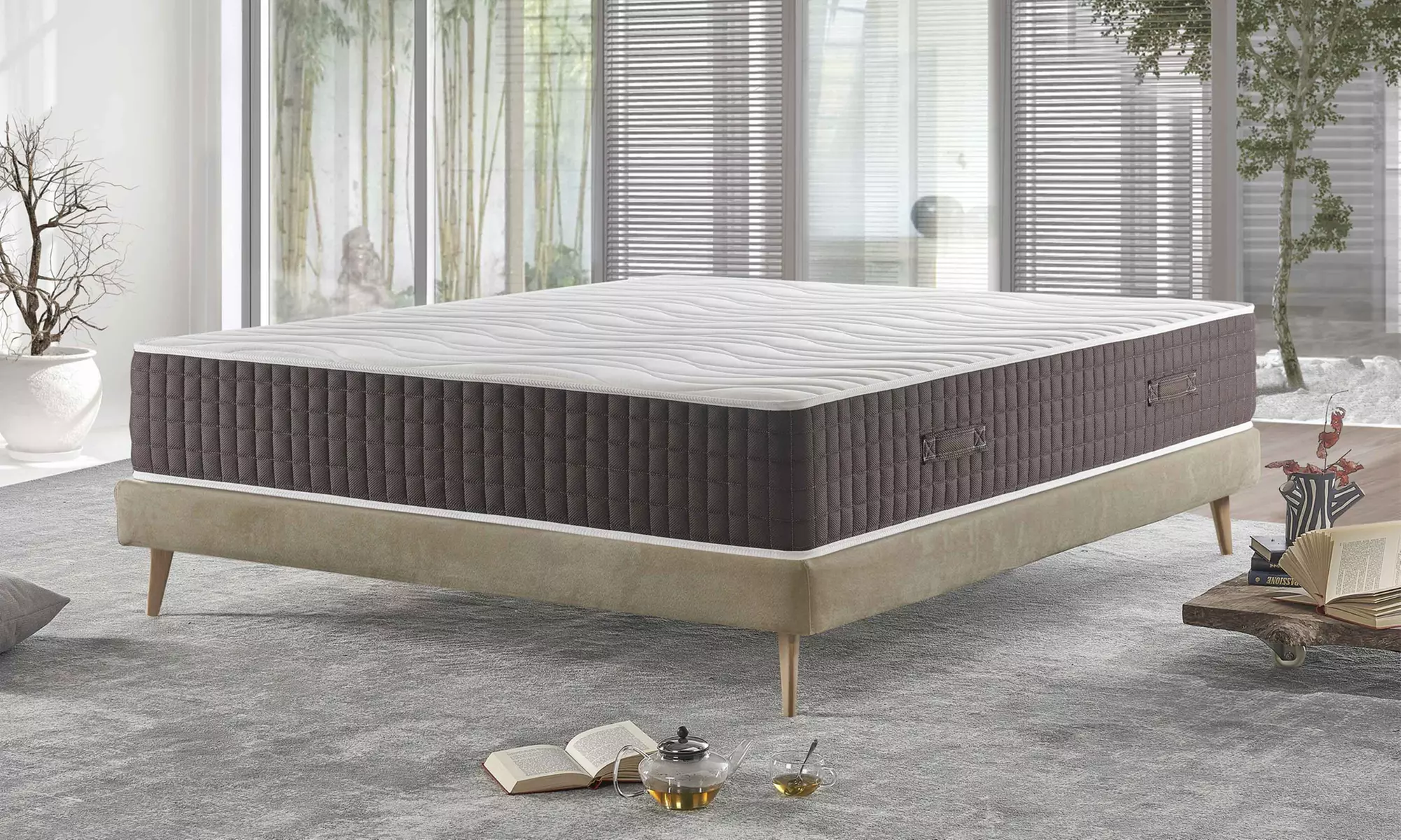 Matelas Mentor "Ortopedic Med H30 maxi gel" mémoire forme gel 13 zones