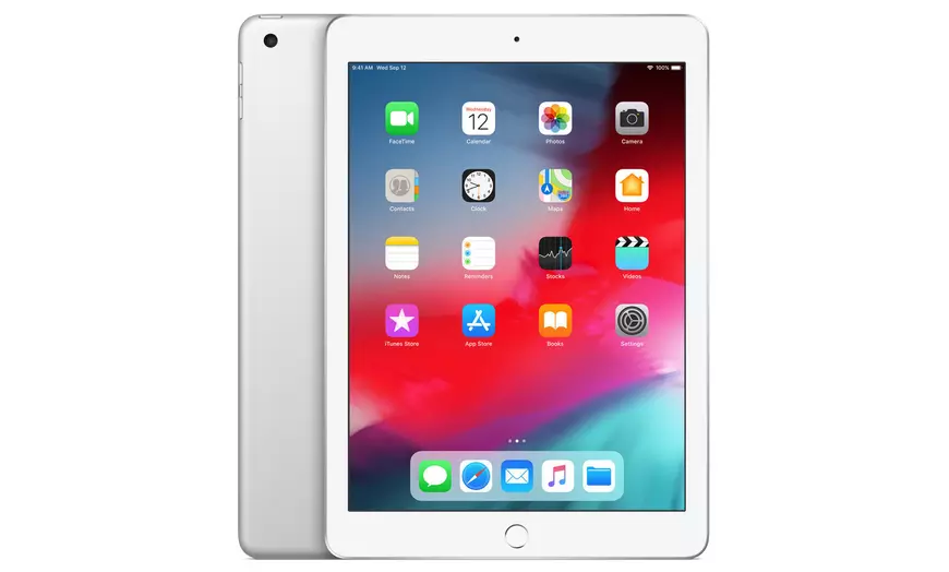 Image 1: Apple iPad 6th Generation Refurbished 32GB Silver Grade A