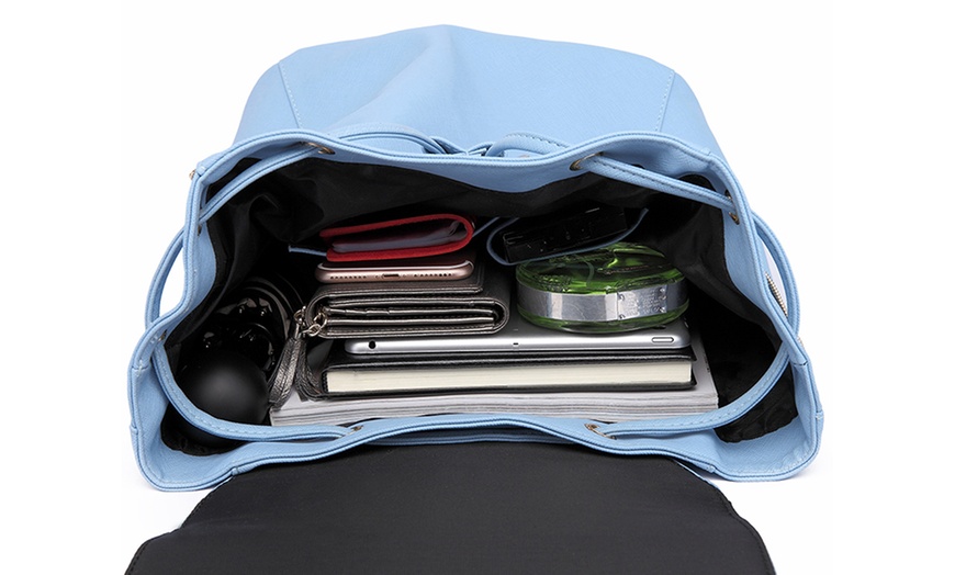 Image 31: MISS LULU Women's Fashion Lightweight Elegant Daily Backpack