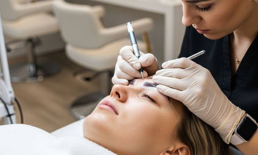 Image 1: Cejas pelo a pelo, eyeliner, perfilado y labios con micropigmentación 
