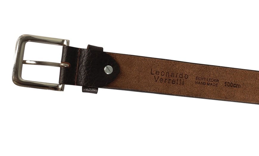 Image 22: Ceinture en cuir Leonardo Verrelli