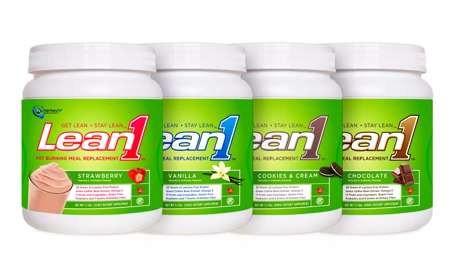 Lean 1 Fat Burning Meal Replacement Shakes - Primary Image