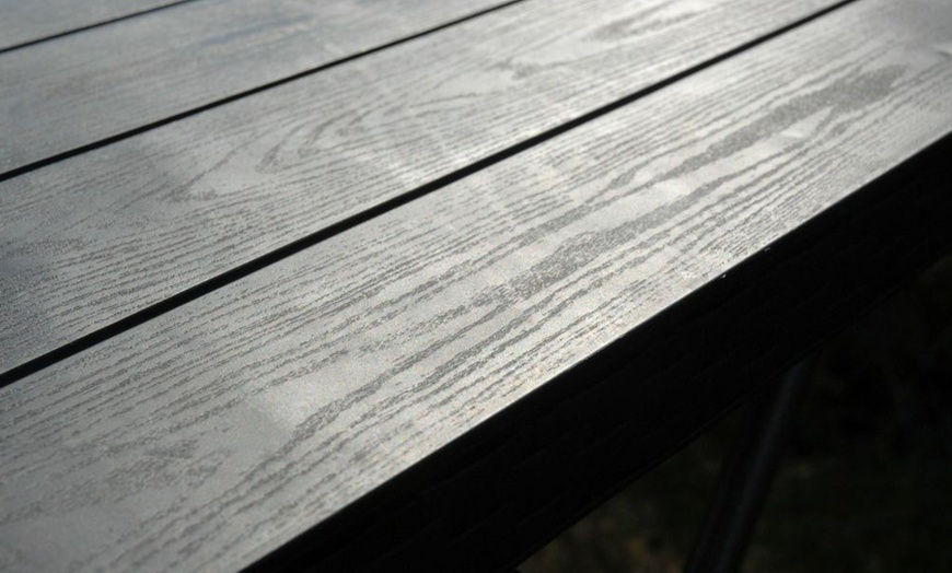 Image 12: Foldable Plastic Table and Chair Set Collection
